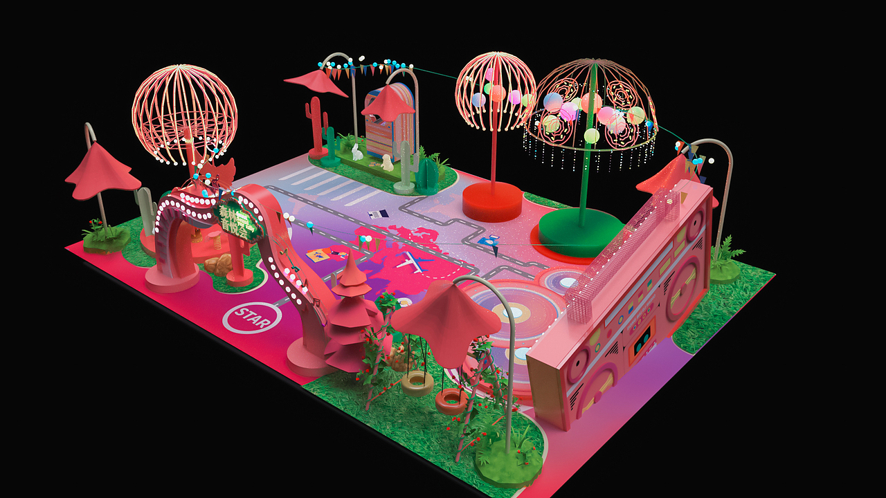 美陈-森林音乐会（图ZMjU0ODYxNDQ4） - 场景 - 站酷设计师luojiexian原创素材 - 站酷ZCOOL