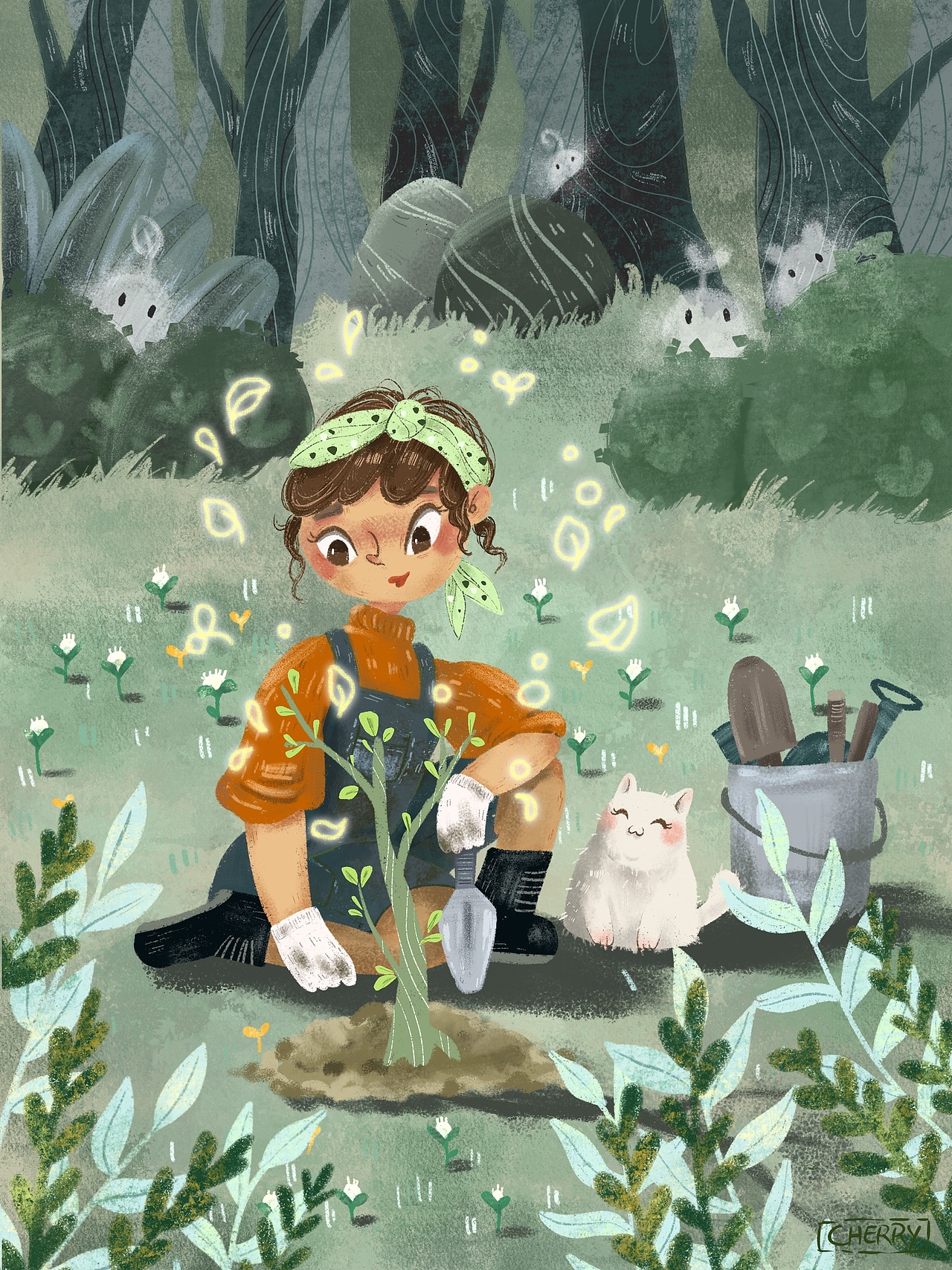 树精灵（图ZMjQ2ODkzNzQ4） - 绘本 - 站酷设计师一何Cherry原创素材 - 站酷ZCOOL