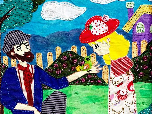 布艺插画《秘密花园》