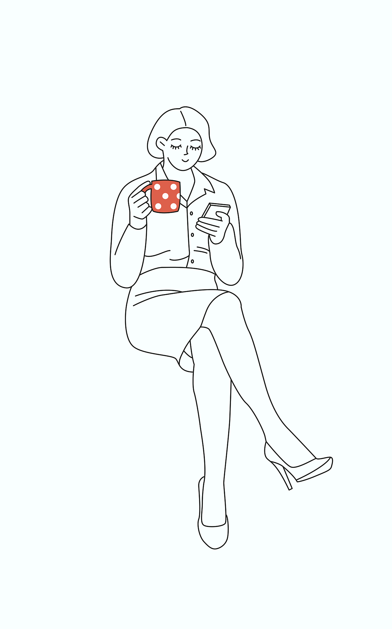 一组简约时尚文艺的人物