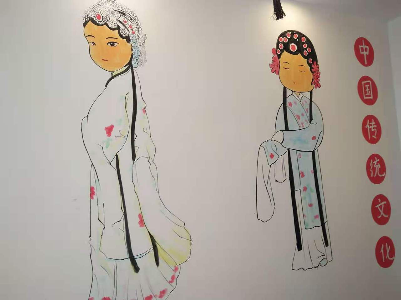 亳州程妮采耳墙体彩绘亳州碧桂园分店墙体彩绘墙绘文化