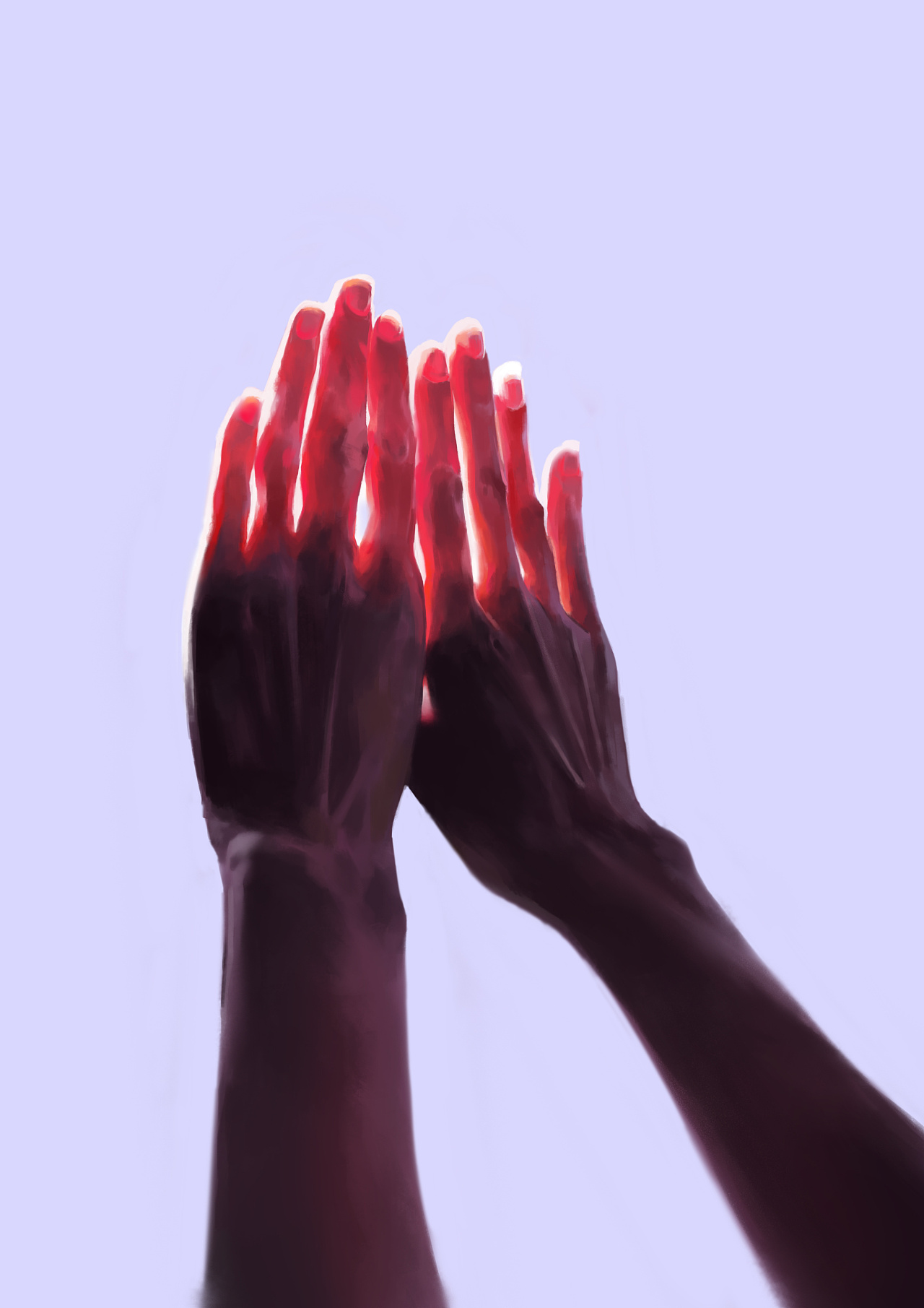 手 光影色彩练习