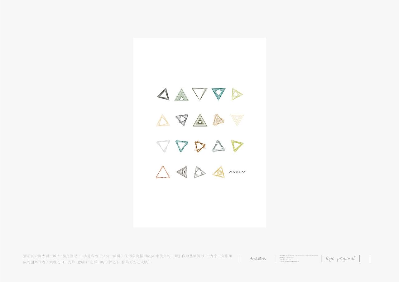 大理古城威士忌酒吧logo设计