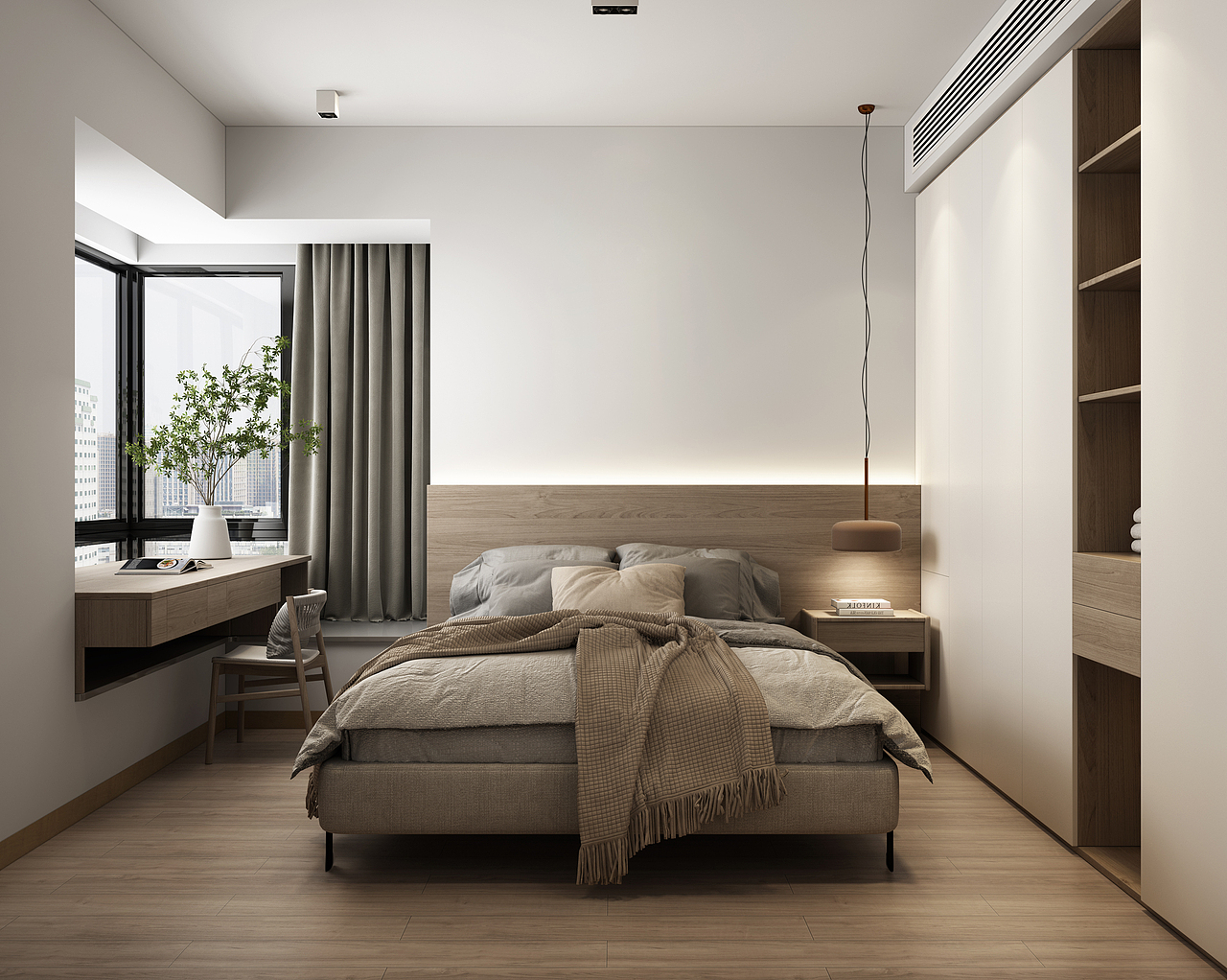 城市一隅的素色美作