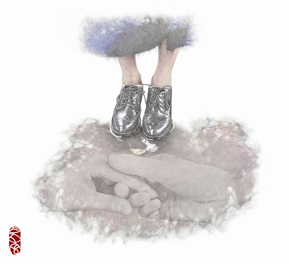 《春城这雨季有双手相握的倒影》
<br>黄叶飘落时尽是香萧雨<br>春城的秋声无处可觅<br>这满阶残叶看破了昼夜晨曦<br>而万千雨滴打湿了一春美梦<br>什么时候路面的雨水中<br>却有了双手相握的倒影<br> <br>鞋面在雨季里踩得蹄蹋响<br>溅出秋浪水花朵朵<br>相互回荡在新生的苔绿<br>倒影中的双手紧握<br>落魄深巷也恰似阑珊<br>孤灯下的清愁就此遗忘<br> <br>春城的长街小道倩雨中朦胧<br>只容得下一人望时间静流<br>双手倒影上欢情已吹逝<br>沉韵离索中各自生活<br>秋雨醉水水醉人<br>便有几分孤叶落水中<br> <br>春城这雨季有双手相握的倒影<br>陆放翁山盟虽在锦书难托<br>若总故地重游情思必是耿耿<br>夜夜听风写段悲愁就怀想青葱<br>看秋水倒影独自摇落慨然<br>这鞋面的残痕何需人懂...<br>