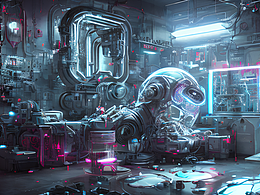 #站酷夢筆#賽博朋克 情人節(jié) 智能心臟 科技 機械