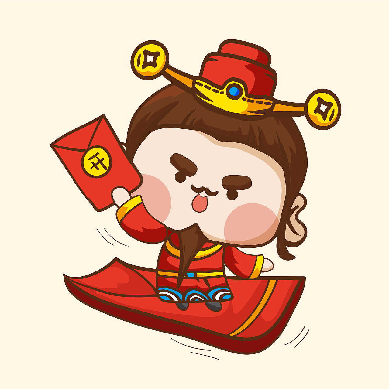 新年-财神表情包（图ZMTgzMzc2NjIw） - 商业插画 - 站酷设计师大禹哥Yuger原创素材 - 站酷ZCOOL