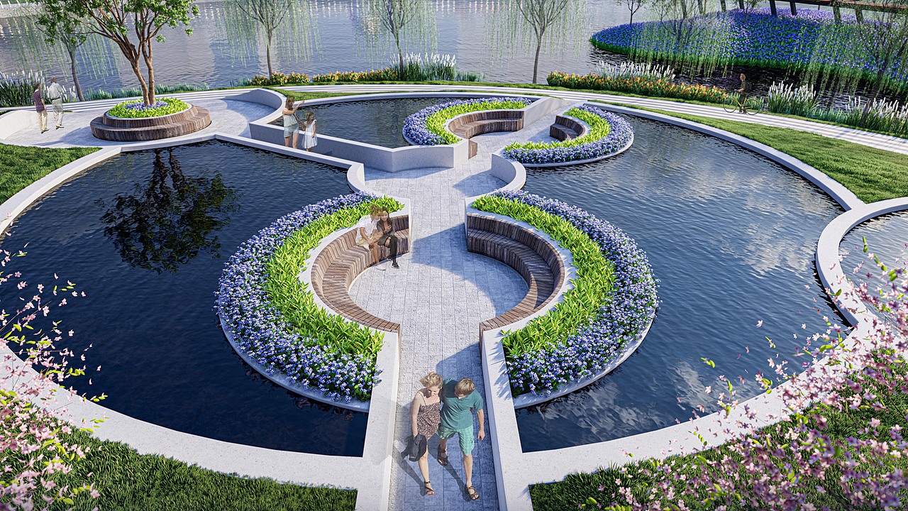 Lumion市政公园效果图(三)