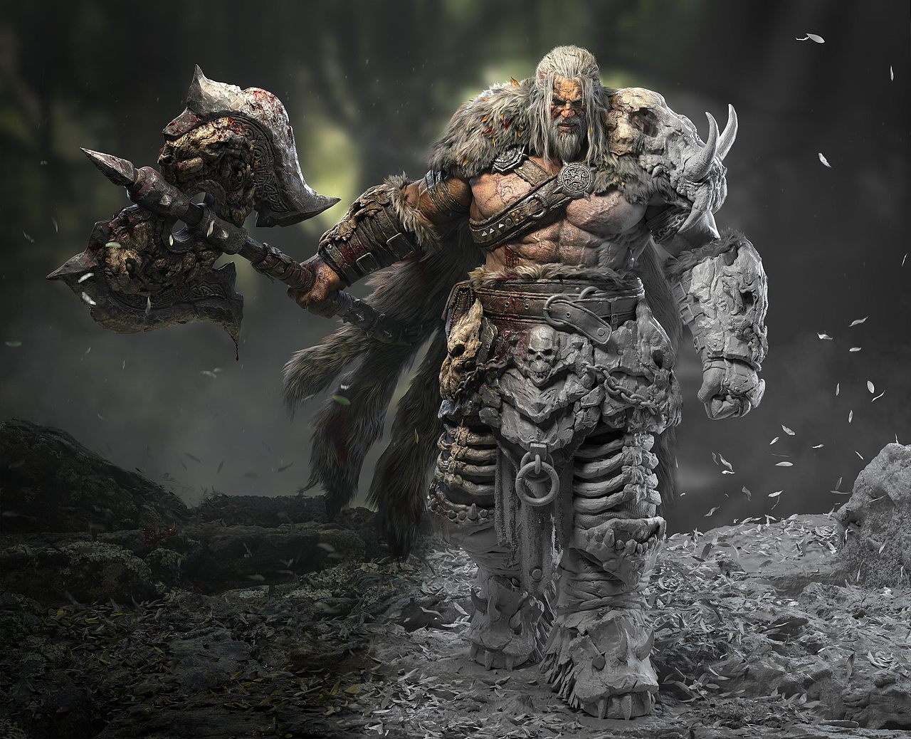 野蛮战士|三维|人物/生物|ming_xu_原创作品-站酷zcool