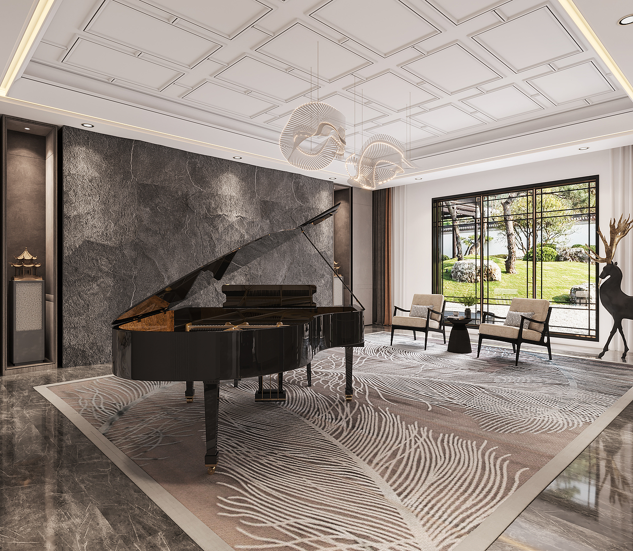 新中式家装效果图