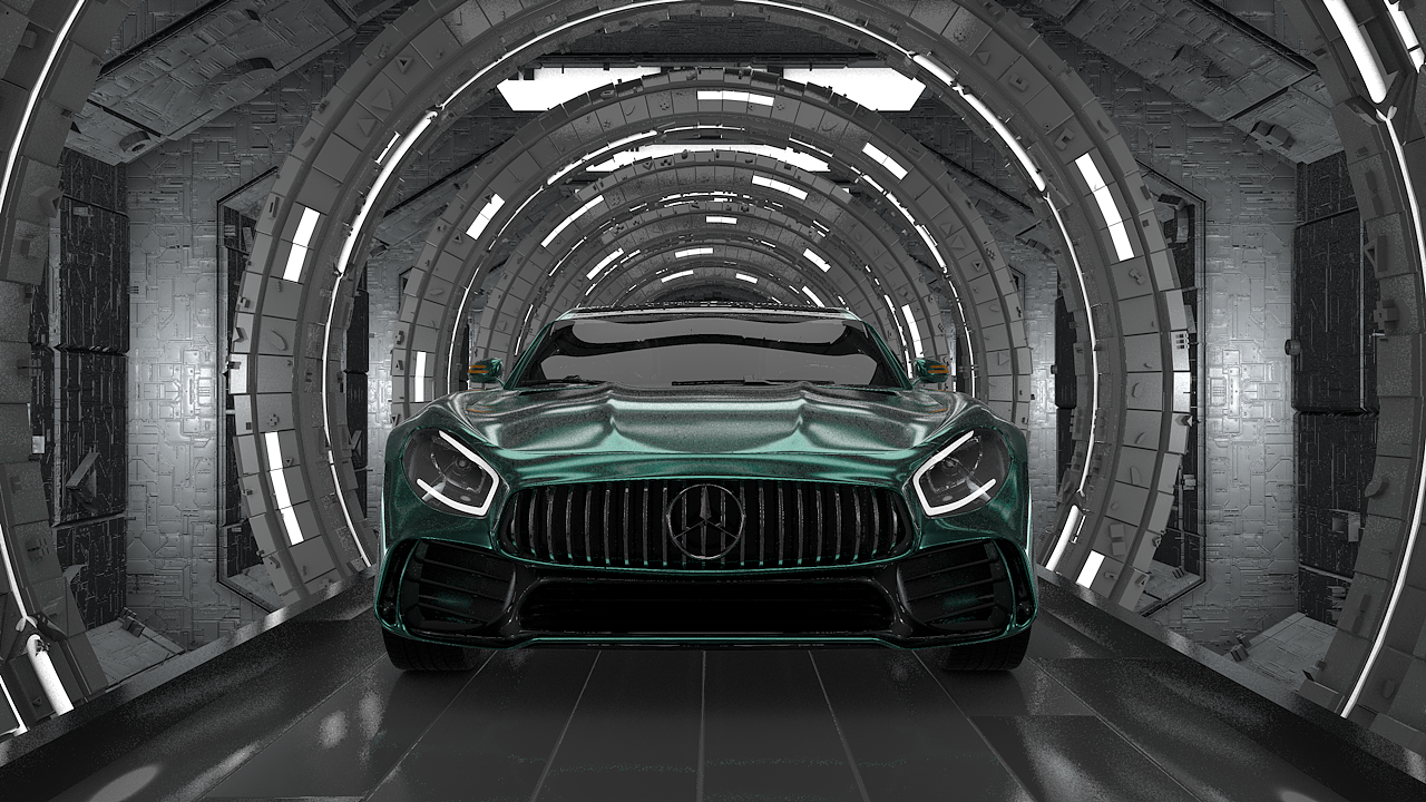 奔驰amggtr跑车动画渲染来啦