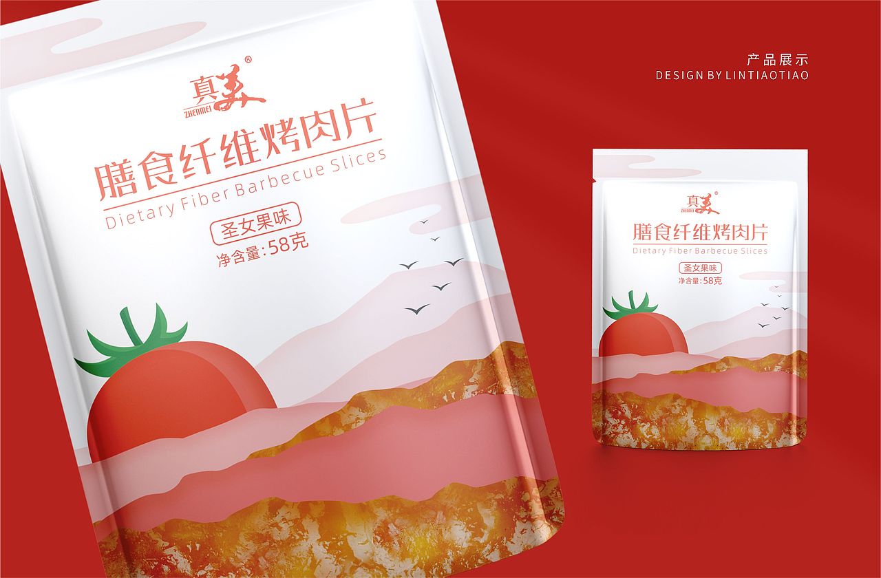 果蔬口味肉脯 | 童年的美梦の巨物美味（图ZMjg0OTIzNTg0） - 包装 - 站酷设计师林条条原创素材 - 站酷ZCOOL