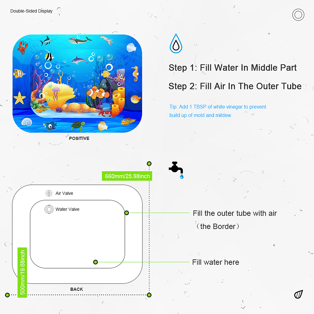 亚马逊儿童玩水垫