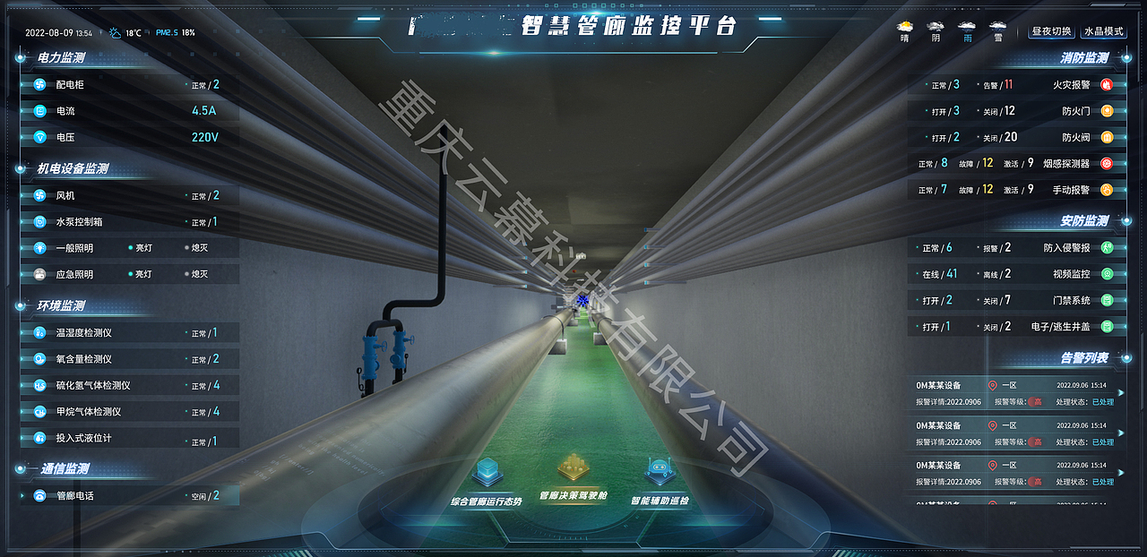 管廊智慧可视化平台（图ZMzI4NDQ3MDYw） - 其他UI - 站酷设计师谁等你晚来轻唱原创素材 - 站酷ZCOOL