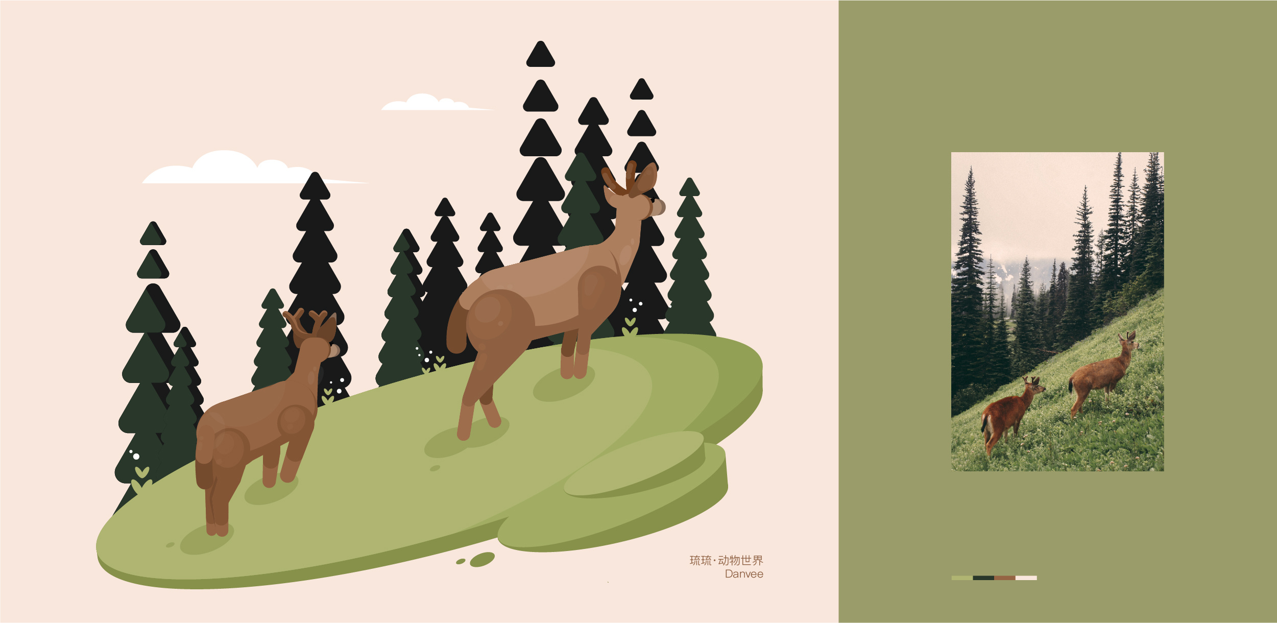 琉琉·动物园的插画练习