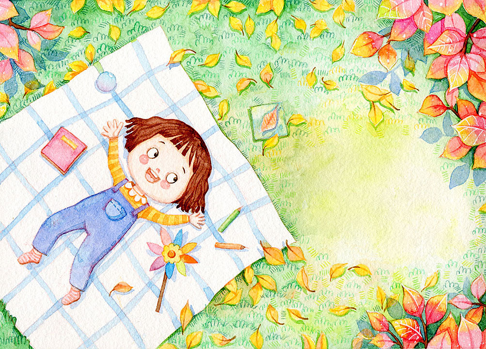 原创水彩儿插|插画|儿童插画|小岛童画 - 原创作品 - 站酷 (zcool)