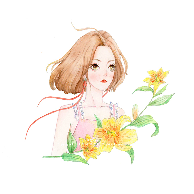 水彩—与春天相遇（图ZMTUyNDY3MzY0） - 创作习作 - 站酷设计师林夏adou原创素材 - 站酷ZCOOL