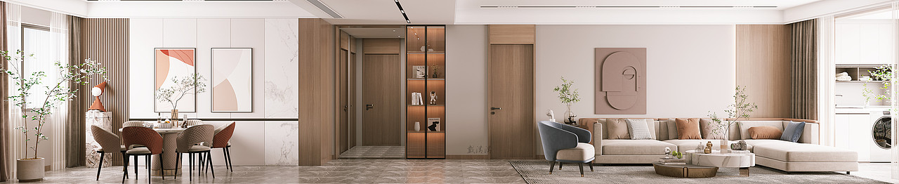 简约而有质感的现代风格住宅