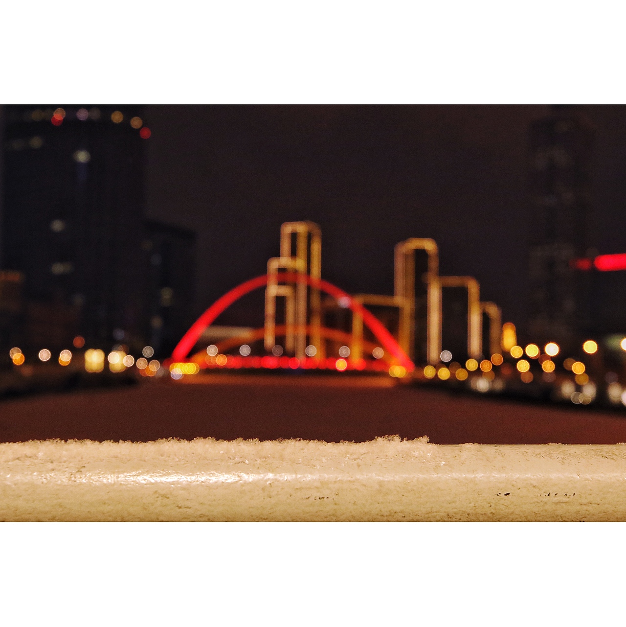 天津—雪后的夜色.