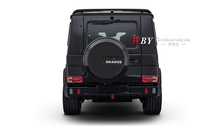 奔驰G级改装BRABUS900碳纤维机盖巴博士引擎盖大包围