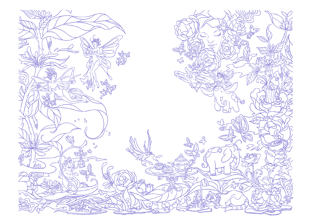 许愿池，咖啡，都市（图ZMjc0MTA0NjA0） - 商业插画 - 站酷设计师口X然原创素材 - 站酷ZCOOL