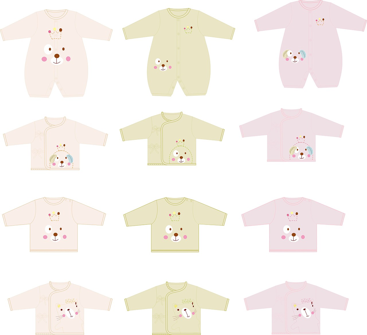 婴幼内衣设计（图ZNTI1MzE1MTI=） - 休闲/流行服饰 - 站酷设计师书女设计原创素材 - 站酷ZCOOL