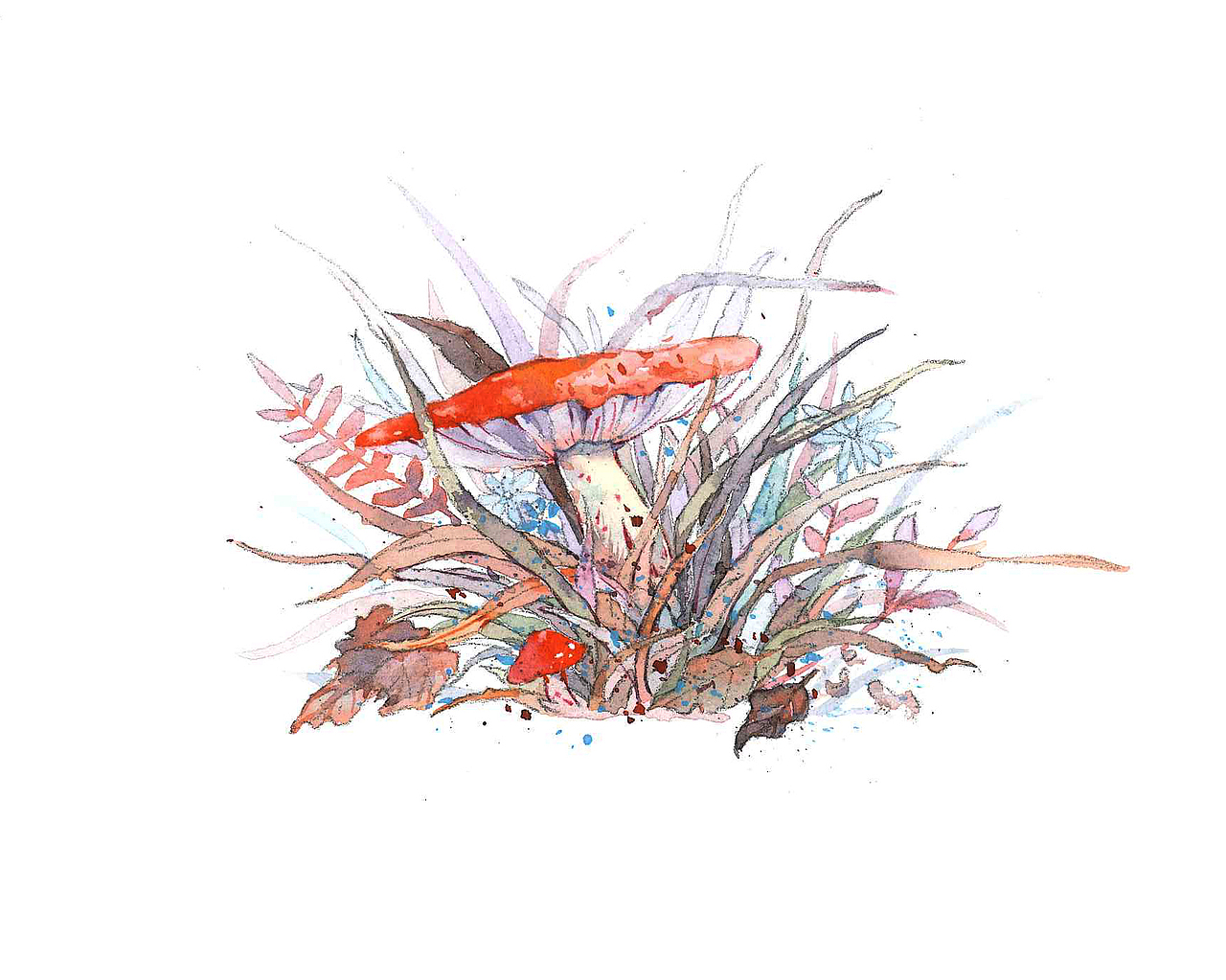 风儿凉了,花儿凋谢了,青草枯了,小燕子飞走了。