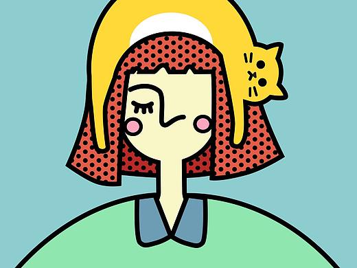 插画习作:假装自己有一只猫