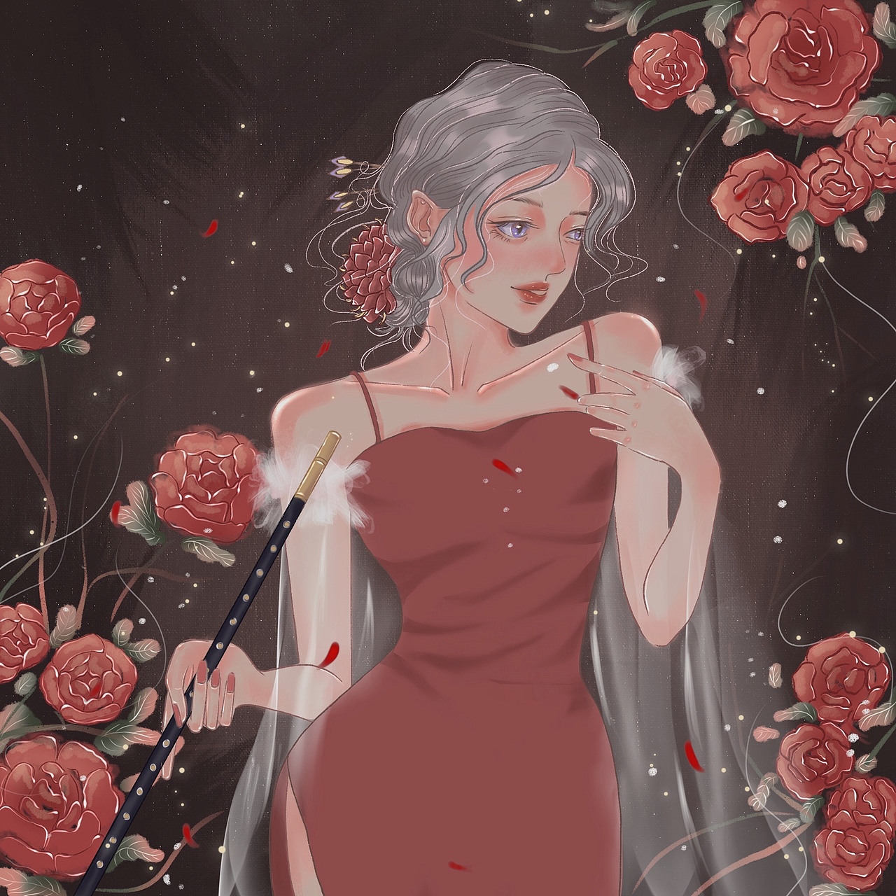 玫瑰（图ZMjU5NzA2MzI4） - 创作习作 - 站酷设计师Ganrui原创素材 - 站酷ZCOOL