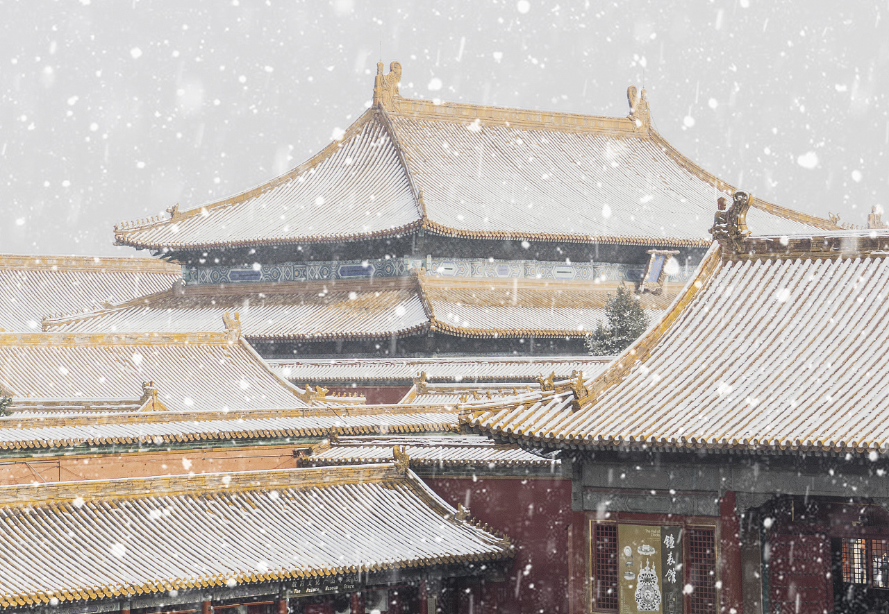 2019年冬北京故宫的第一场雪