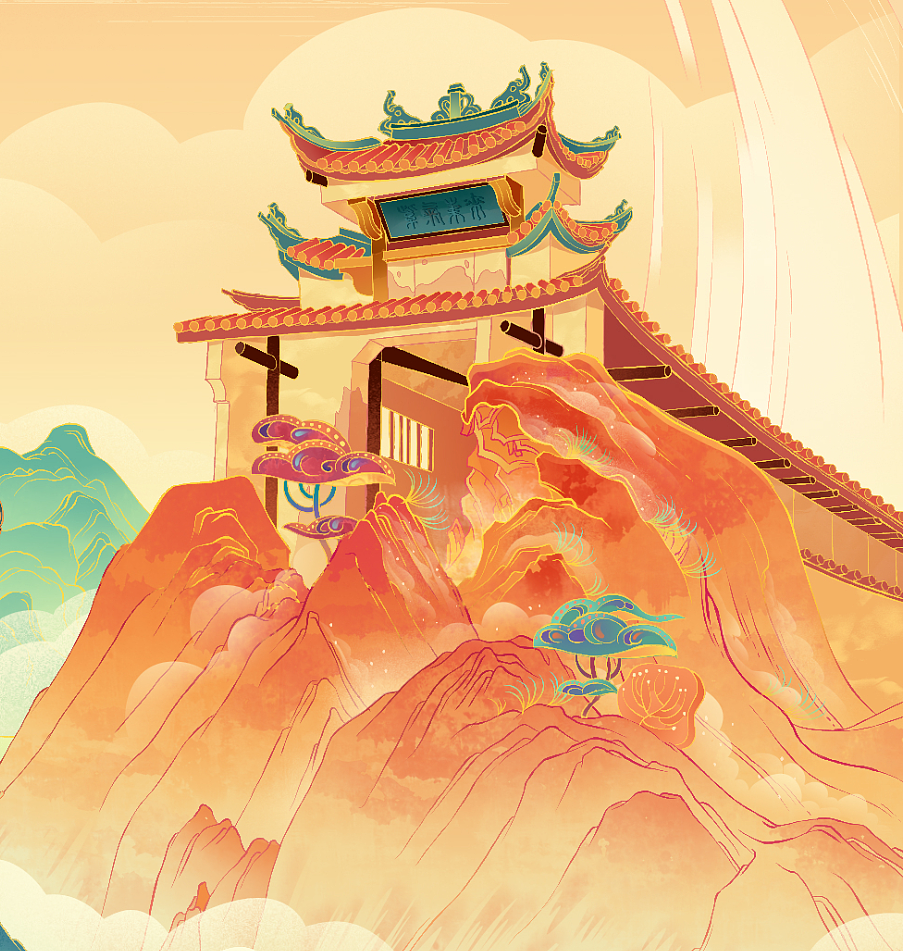 五牛绘|辛丑牛年新年插画（图ZMjM4Mzk2OTYw） - 商业插画 - 站酷设计师渐青光原创素材 - 站酷ZCOOL