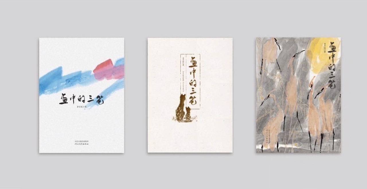 《画中的三笔》艺术画册封面设计