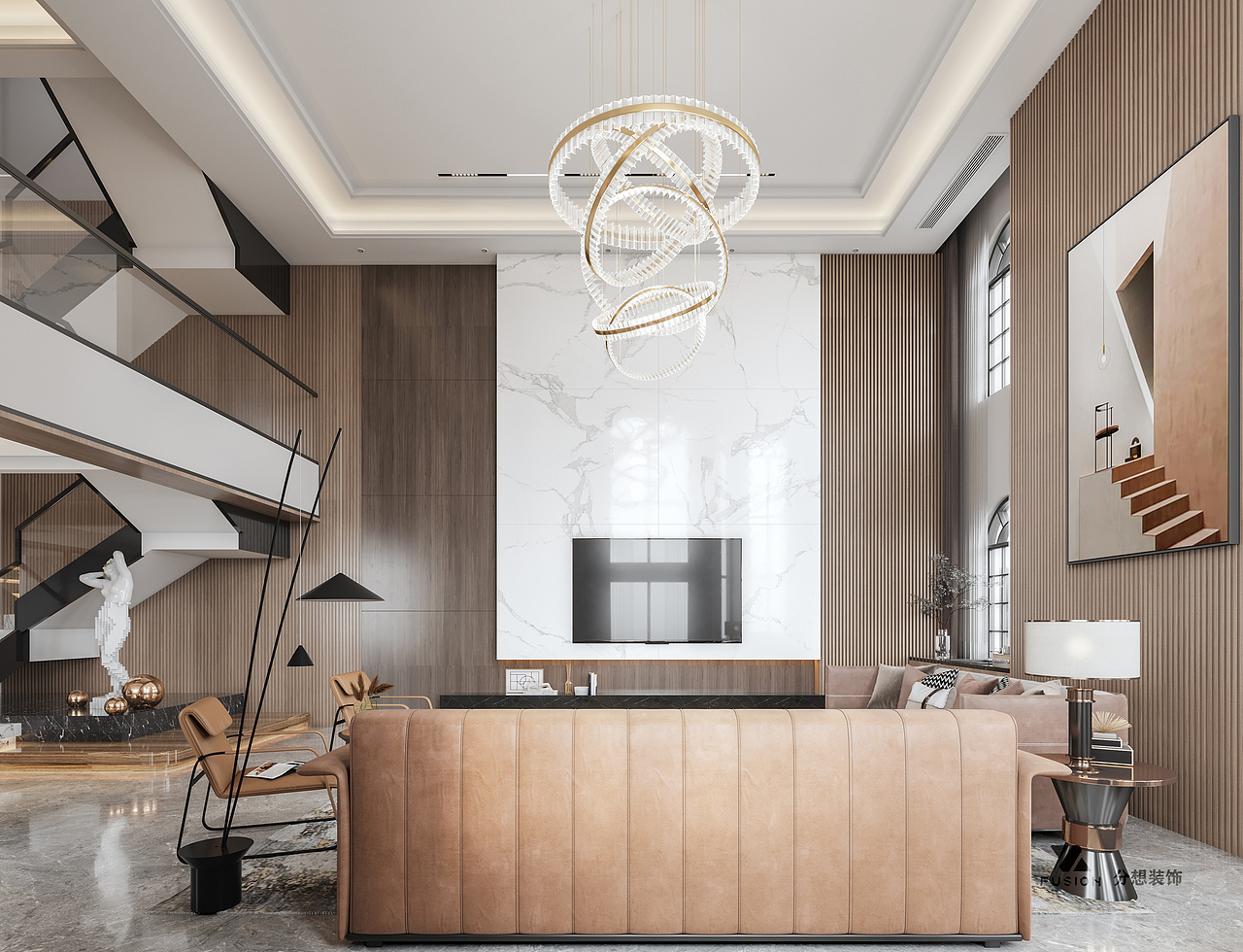 别墅设计暖色（图ZMjQ4MDIwNTEy） - 家装设计 - 站酷设计师RongT原创素材 - 站酷ZCOOL