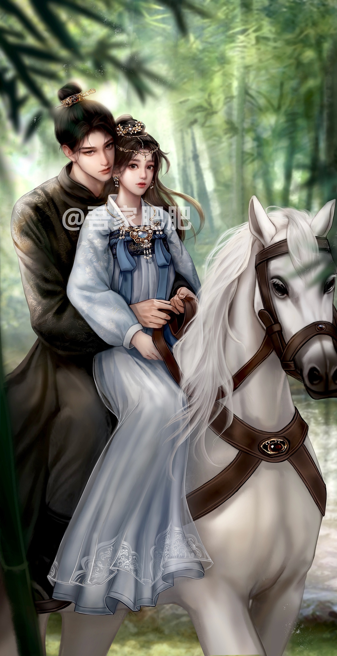 最近畫的一些古風(fēng)原創(chuàng)插畫3（圖ZMzE0MjYxODM2） - 商業(yè)插畫 - 站酷設(shè)計(jì)師吾家肥肥原創(chuàng)素材 - 站酷ZCOOL