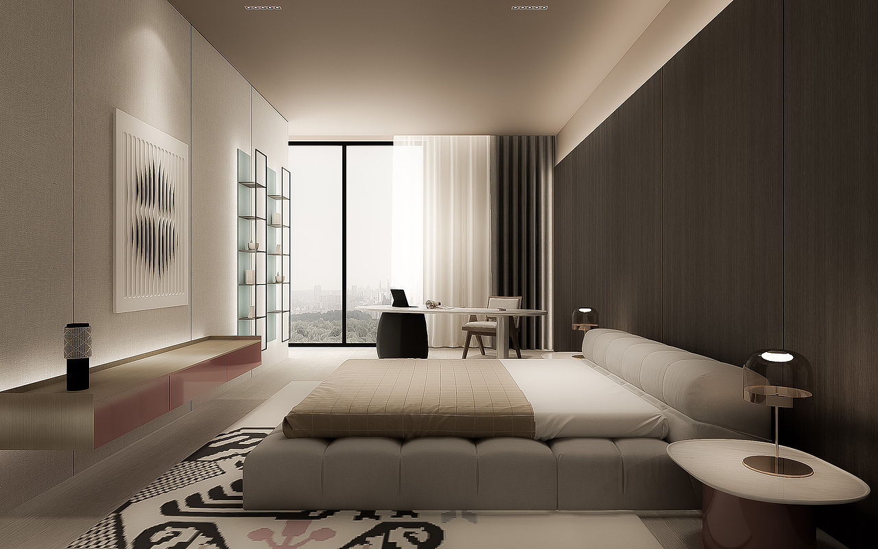 意式极简风格 施工图 效果图