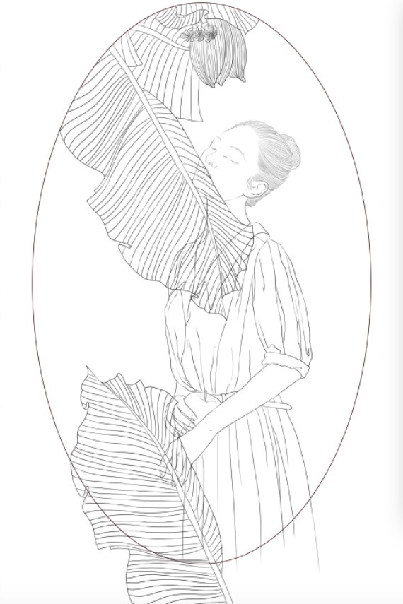 芭蕉女——2019.6.11.习作