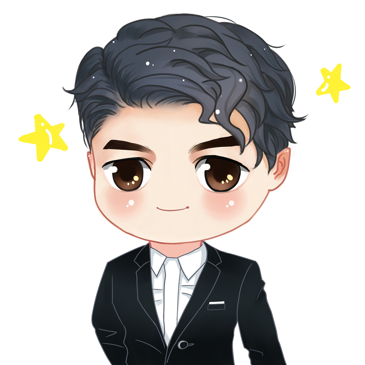 肉呼呼的西装卷毛段