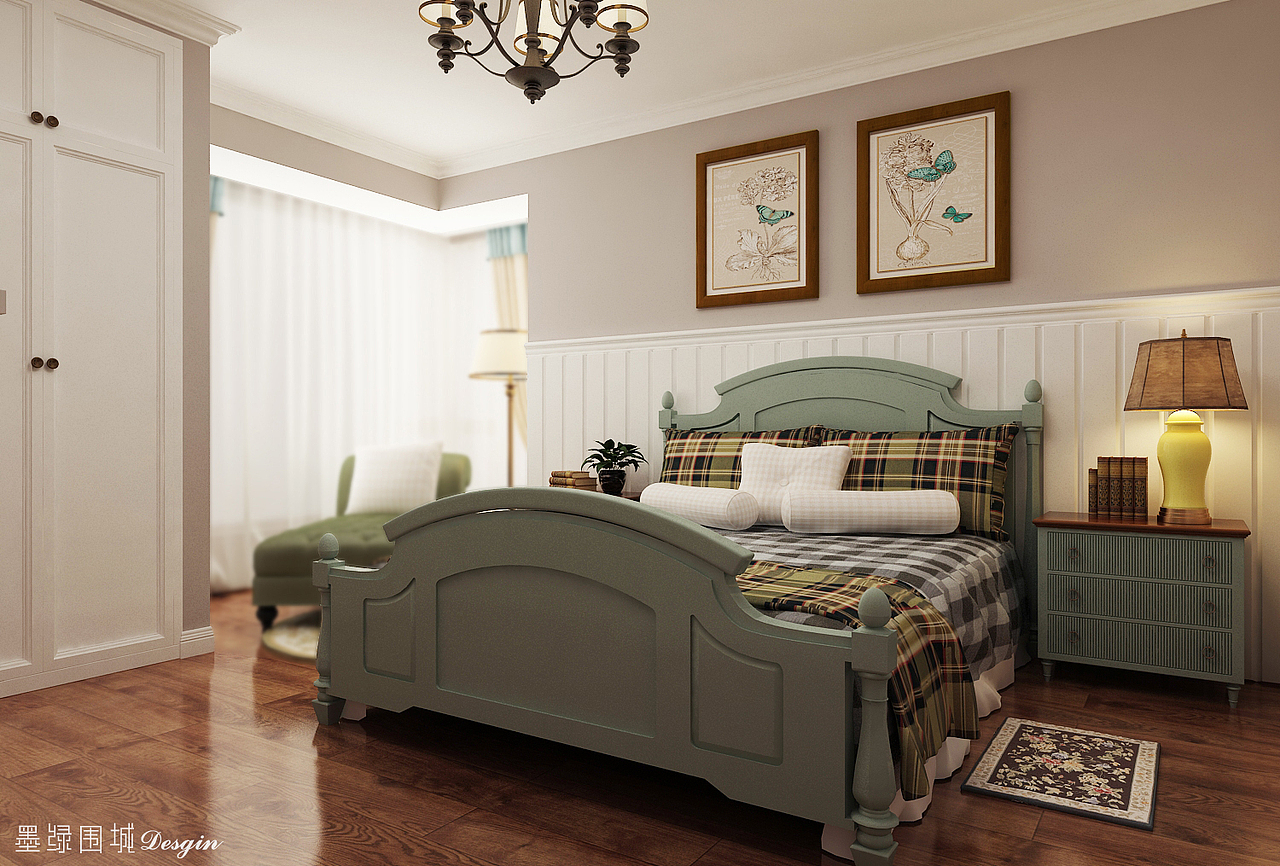 宏大山庄180平美式乡村（图ZMjI0NzM3MTQ4） - 家装设计 - 站酷设计师L文君原创素材 - 站酷ZCOOL