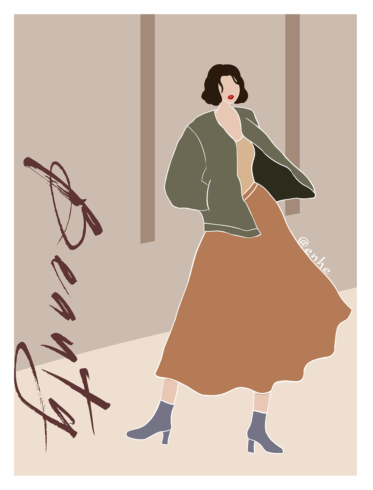 扁平人物插画（图ZMjY0MjE3MTI4） - 商业插画 - 站酷设计师enhe恩禾原创素材 - 站酷ZCOOL