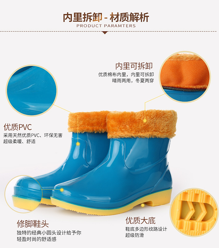 雨鞋 详情页设计