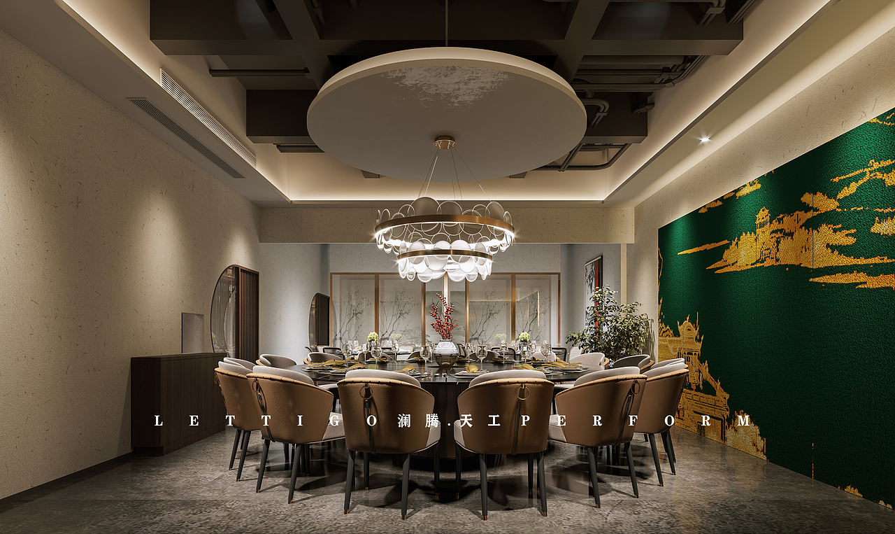 工装|餐饮|新中式|餐厅|中餐馆