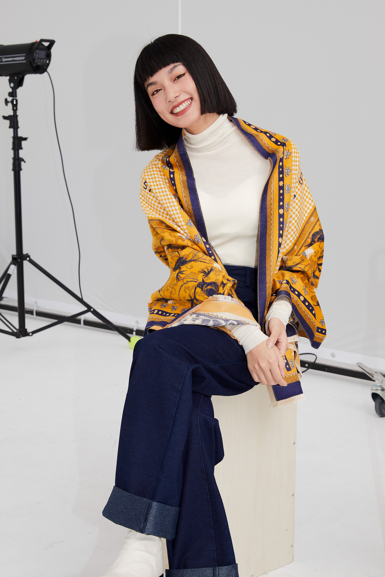 商业摄影|围巾拍摄