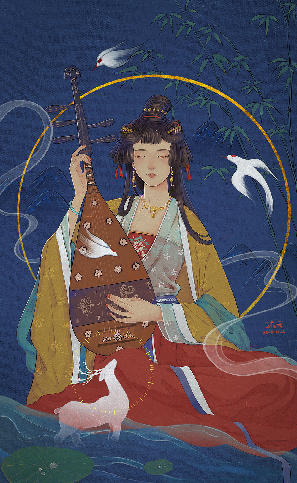 汉风少女|插画|商业插画|沐沐天 - 原创作品 - 站酷 (zcool)