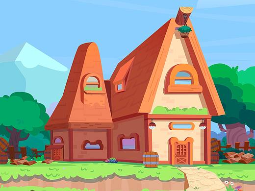 山中小屋（個人主頁-ZNTY1MzU5MzY=） - 商業(yè)插畫 - 站酷設計師獨行蝸牛君原創(chuàng)素材 - 站酷ZCOOL