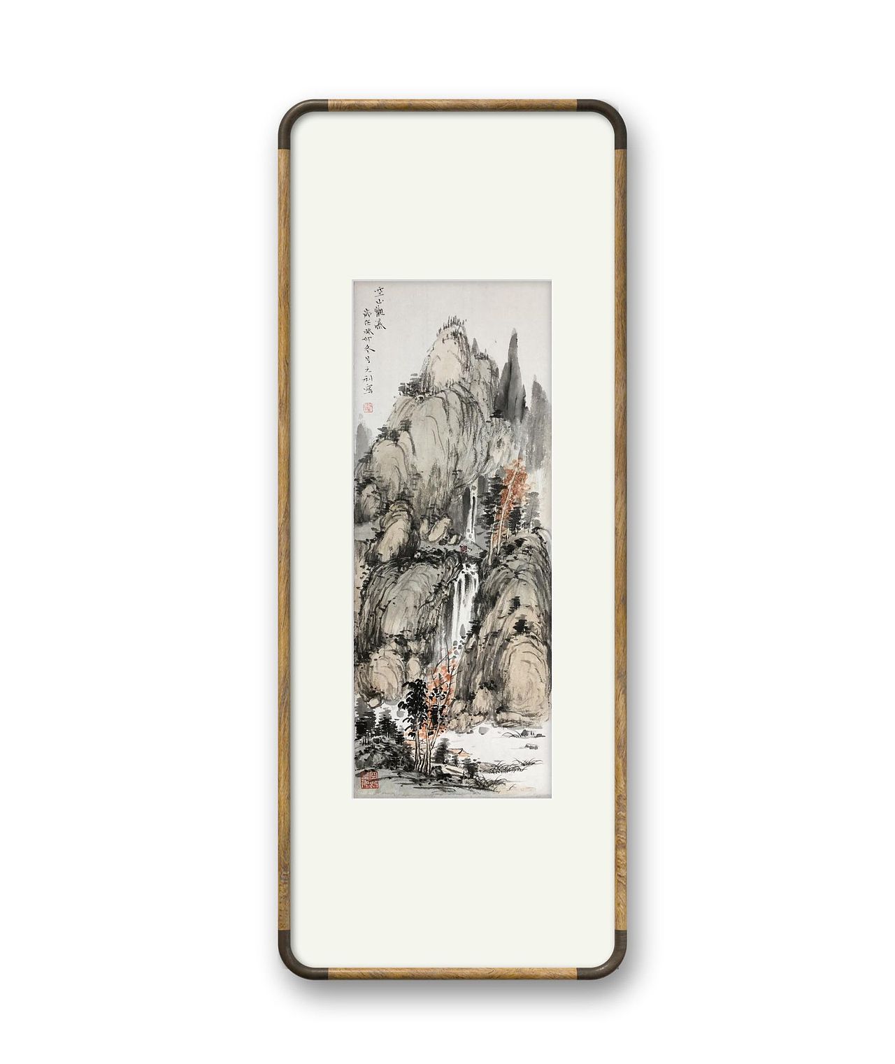 空山观瀑（图ZMzU1NDQ5MTM2） - 绘画 - 站酷设计师拾午枋原创素材 - 站酷ZCOOL