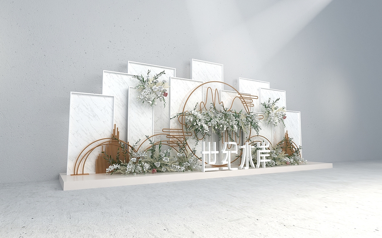 售房DP美陈设计3D效果图（图ZMjEzNzk4NjI4） - 场景 - 站酷设计师3D设计师NG男原创素材 - 站酷ZCOOL