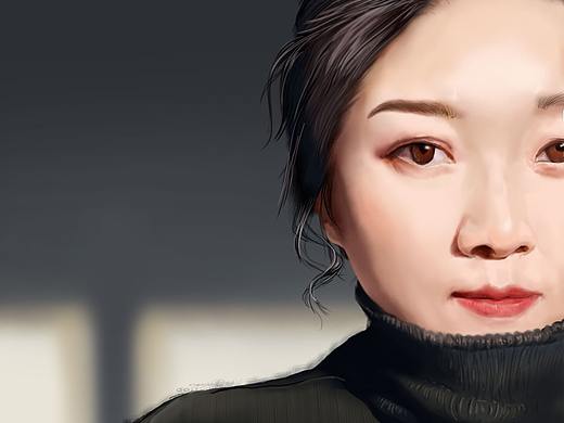 帮别人画的女性头像