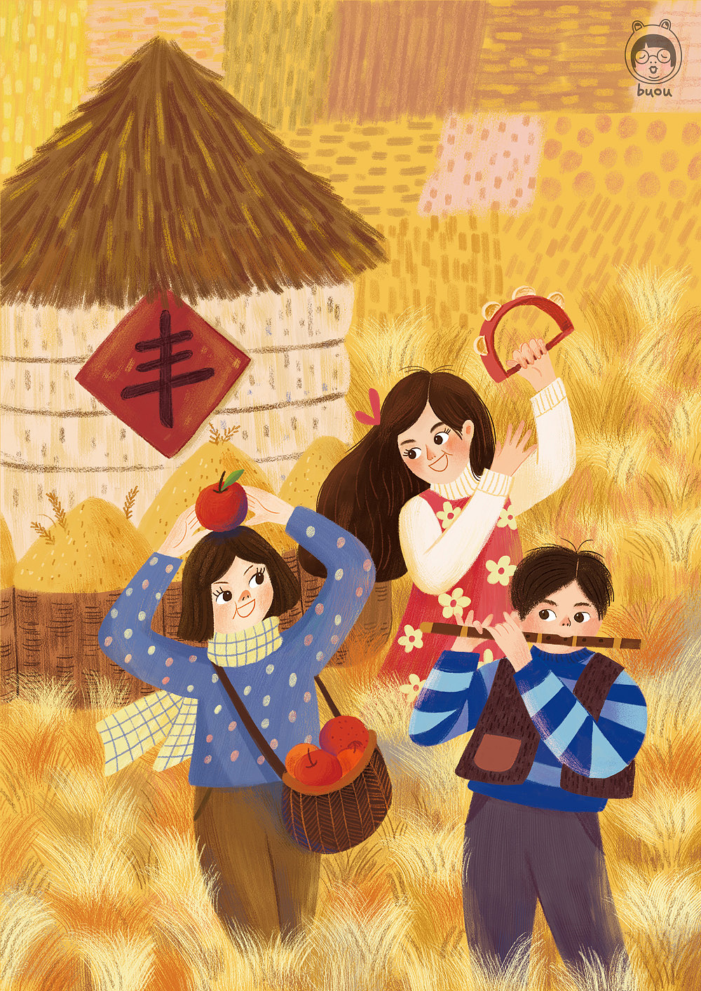 秋天的封面（图ZMjc3MDM1Nzk2） - 儿童插画 - 站酷设计师格林橙原创素材 - 站酷ZCOOL