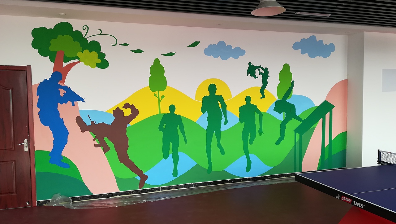 日照农村文化墙,壁画,手绘墙,幼儿园彩绘,墙体彩绘|纯艺术|绘画|聚精