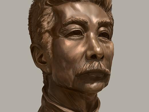 《鲁迅》（个人主页-ZNDM2MzI2ODg=） - 雕塑 - 站酷设计师小王子的羊原创素材 - 站酷ZCOOL